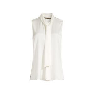 Kobi Halperin 'Larsa' White Sleeveless Self-Tie Blouse Size XS